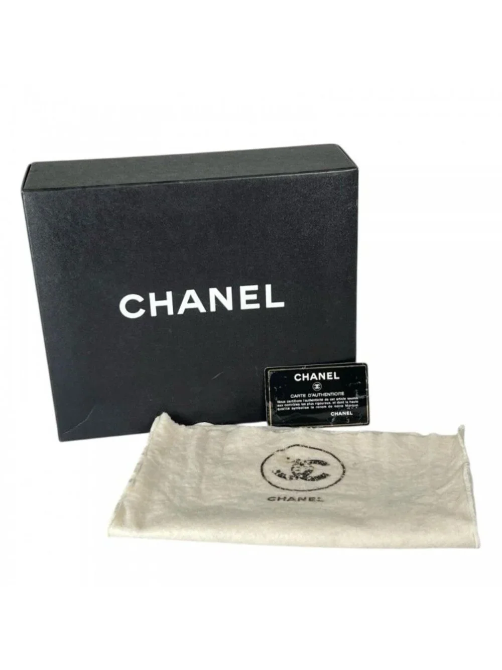 Chanel Shoulder Bag Quilted Enamel Black Gold